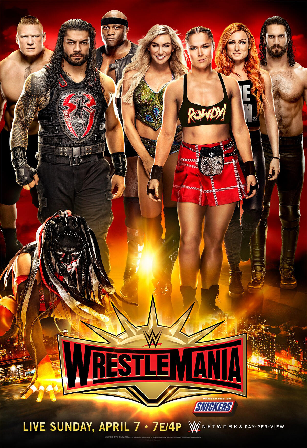 Los posters de Wrestlemania TeamWWEChile