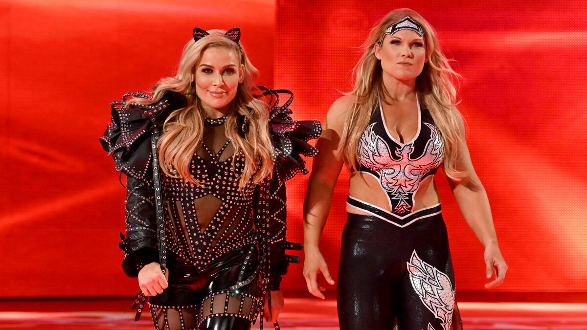 'The Divas of Doom' Beth Phoenix and Natalya at WrestleMania 35. (WWE)