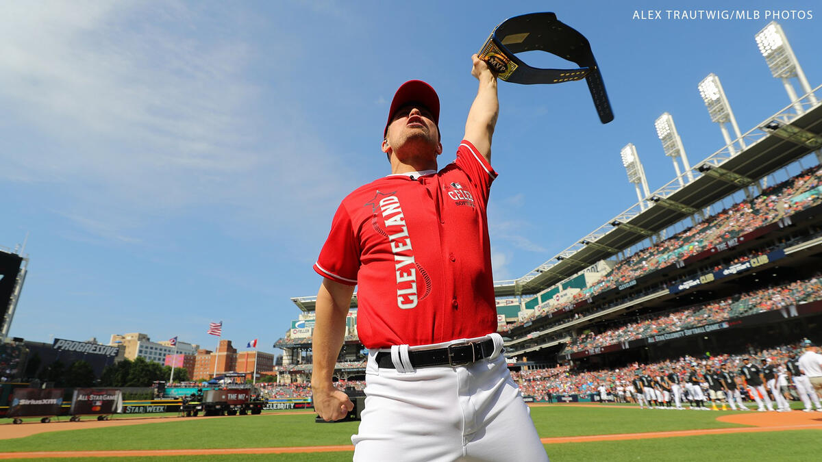 The Miz plays in the MLB Celebrity Softball Game 2019: photos