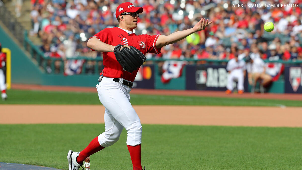 The Miz plays in the MLB Celebrity Softball Game 2019: photos