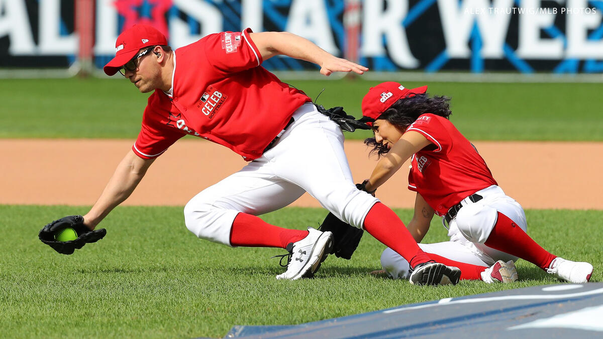 The Miz plays in the MLB Celebrity Softball Game 2019: photos