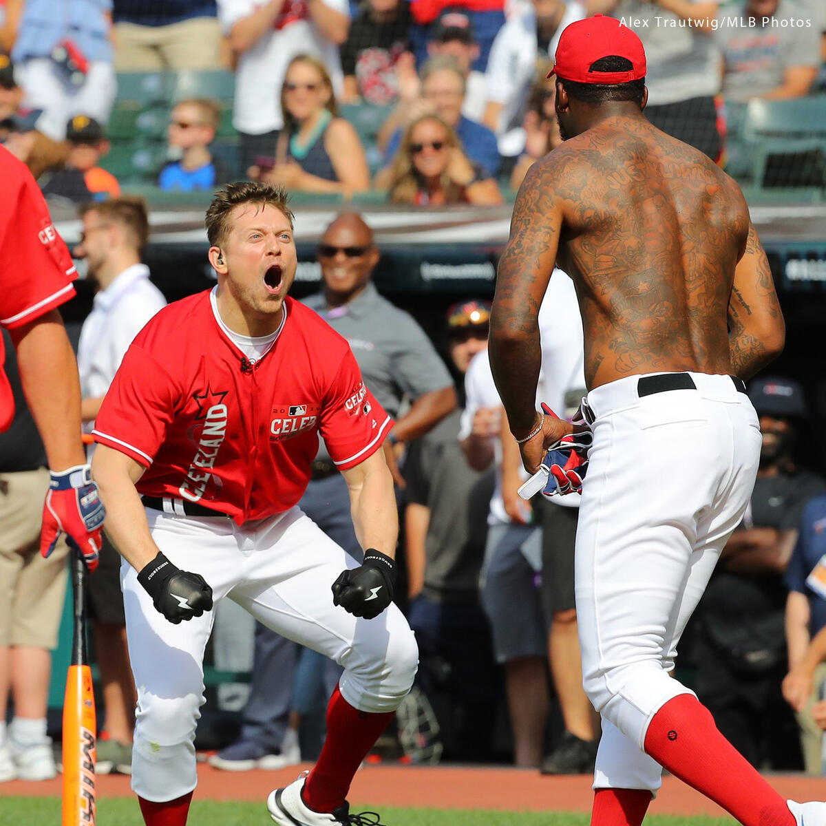 The Miz plays in the MLB Celebrity Softball Game 2019: photos