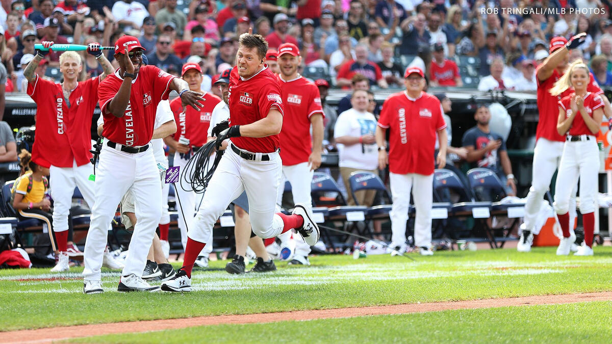 The Miz plays in the MLB Celebrity Softball Game 2019: photos