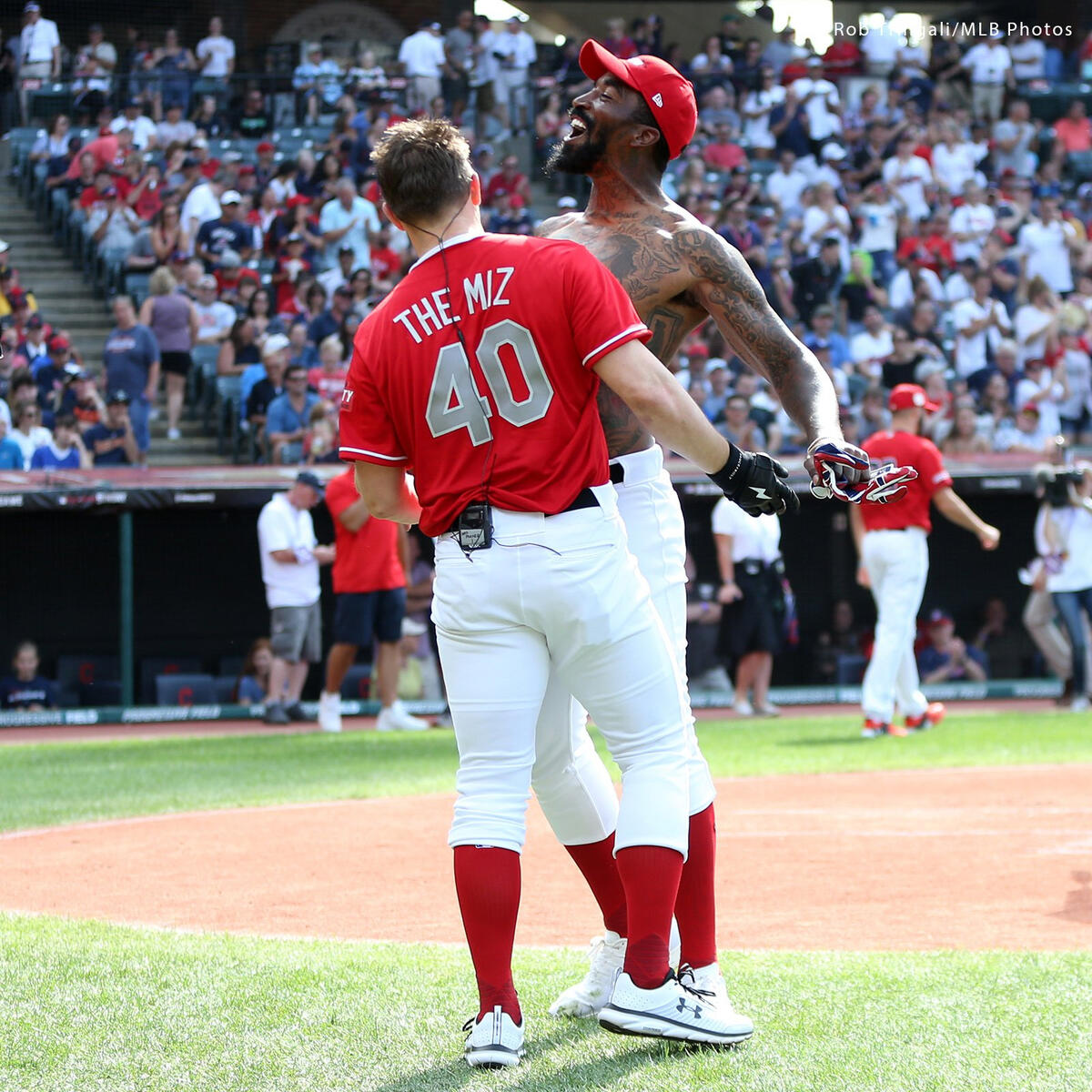 The Miz plays in the MLB Celebrity Softball Game 2019: photos