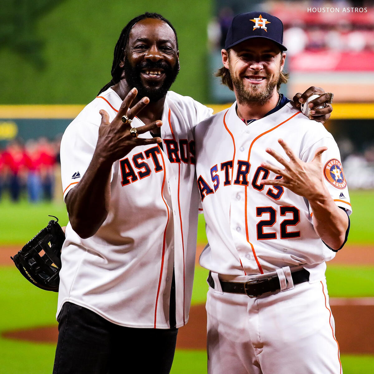 Booker T and Matt Hardy at Houston Astros game: photos