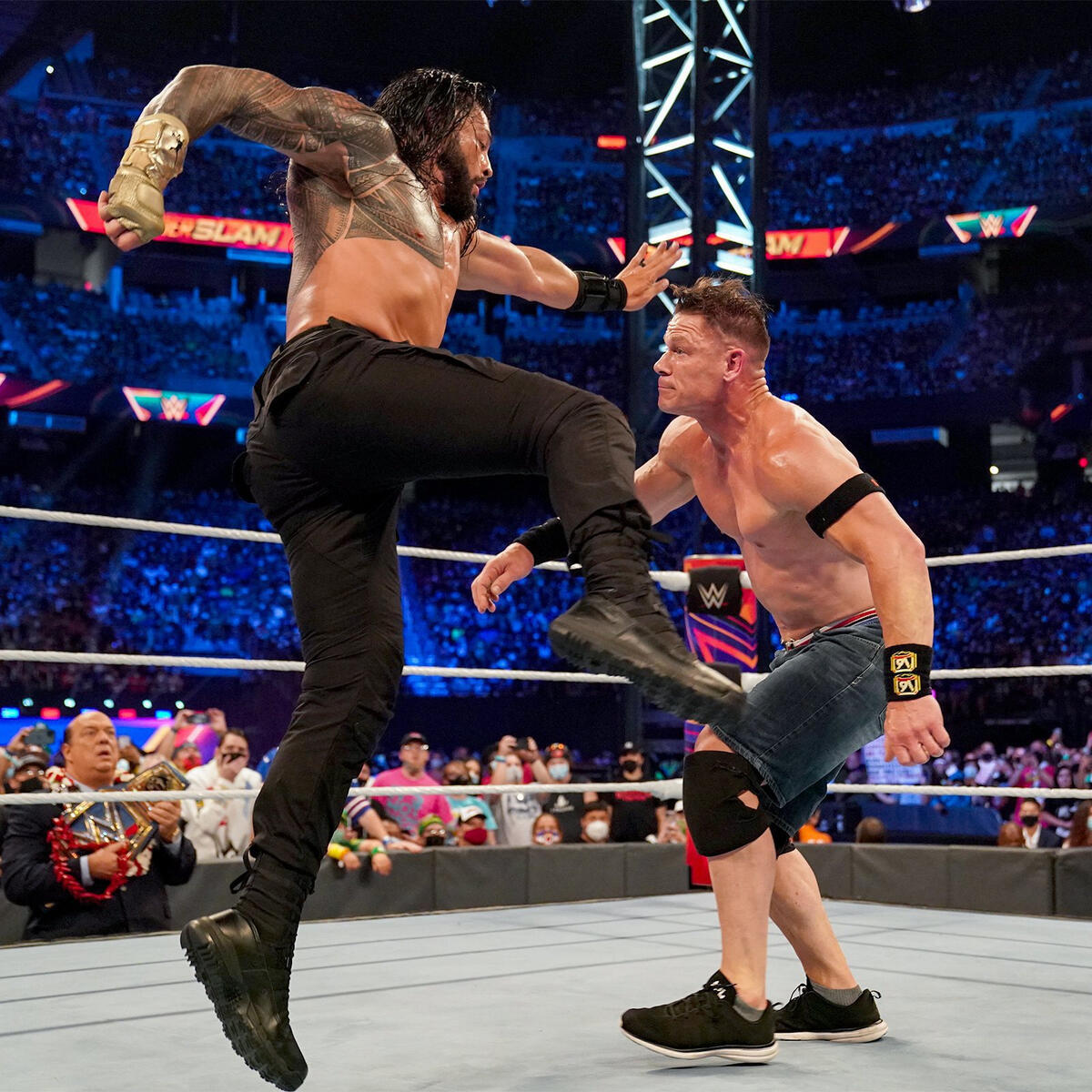 SUMMER SLAM 2021 - ROMAN REIGNS VS JOHN CENA