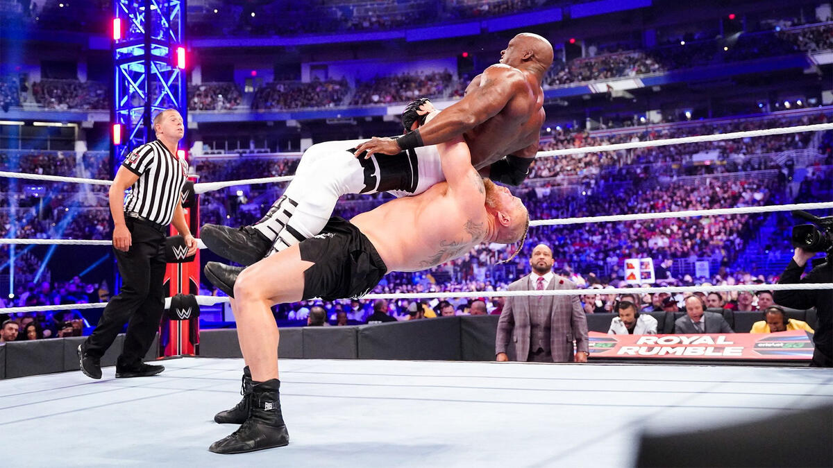 WWE ROYAL RUMBLE 2022 - BROCK LESNAR VS BOBBY LASHLEY