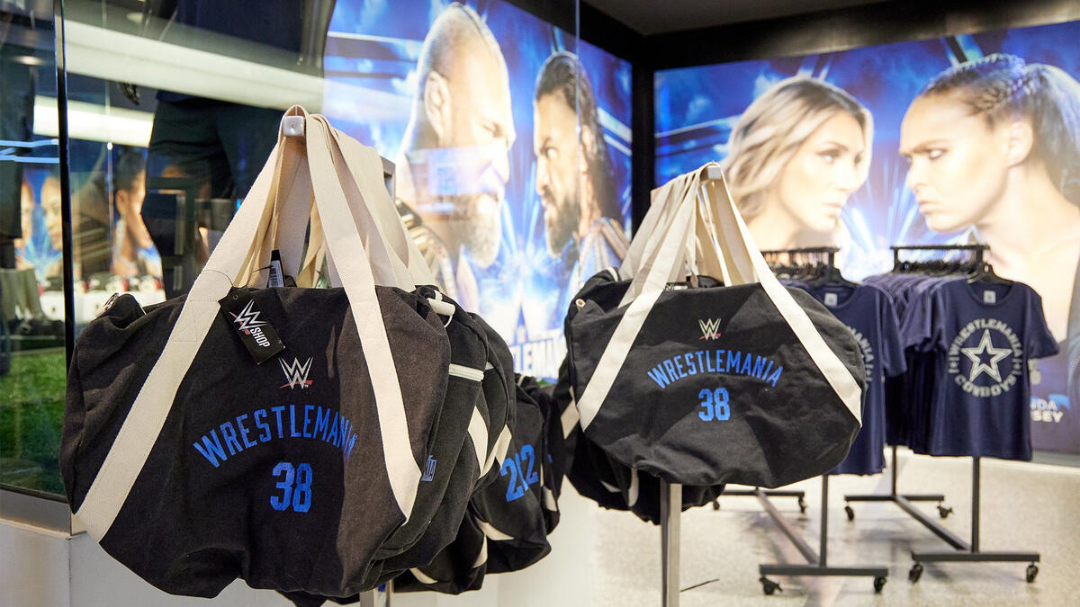 Visit the WrestleMania 38 Axxess Superstore and AT&T Stadium Store: photos