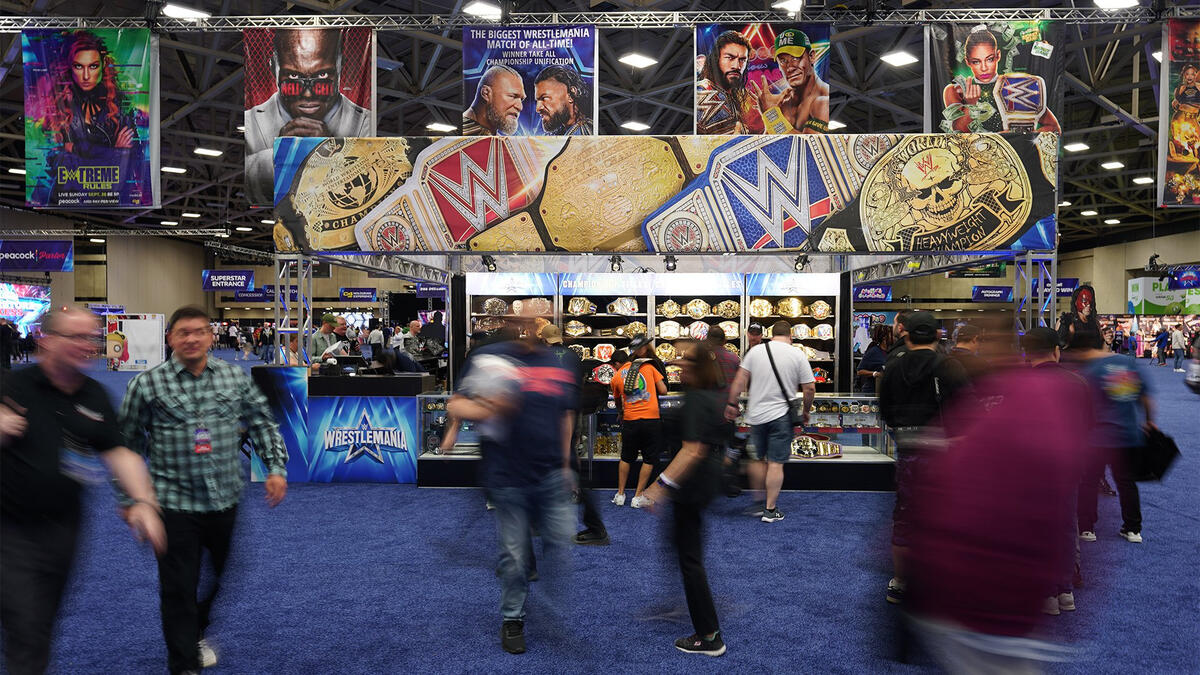 Visit the WrestleMania 38 Axxess Superstore and AT&T Stadium Store: photos