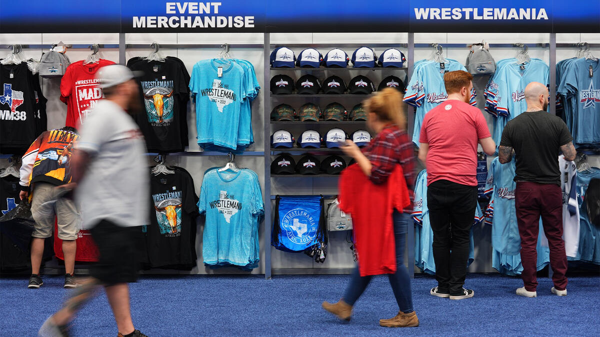 Visit the WrestleMania 38 Axxess Superstore and AT&T Stadium Store: photos