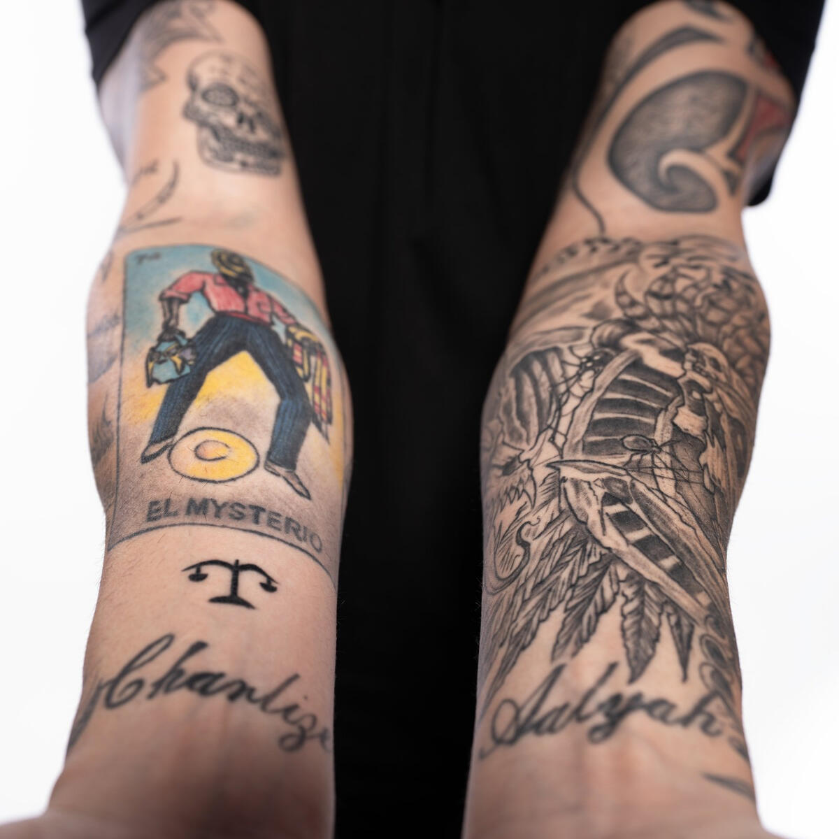 Dominik Mysterio shows off his new tattoo