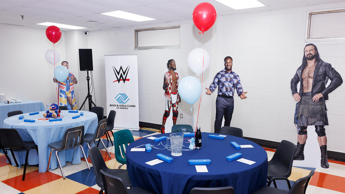 WWE and Boys & Girls Club of America reveal new SuperSpaces club rebuild in  Philadelphia: photos | WWE