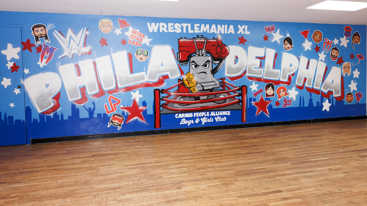 WWE and Boys & Girls Club of America reveal new SuperSpaces club rebuild in  Philadelphia: photos | WWE