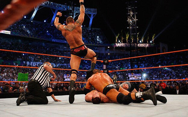 john cena vs triple h vs randy orton wrestlemania 24