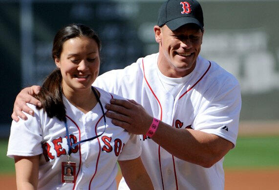 John Cena at Fenway Park. editorial image. Image of champion - 44328200