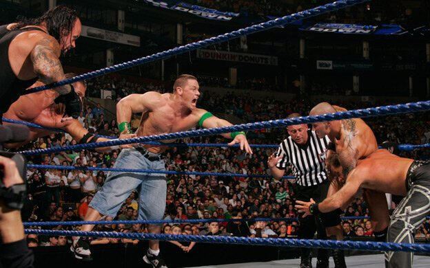 WWE Champion John Cena, Undertaker & DX vs. World Heavywight