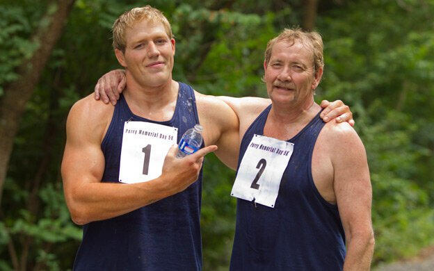 Jack Swagger and Jack Swagger "Sr" during their time at WWE in 2010. (WWE)