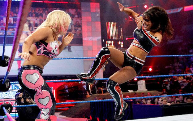 Natalya Vs Layla Divas Championship Match Wwe