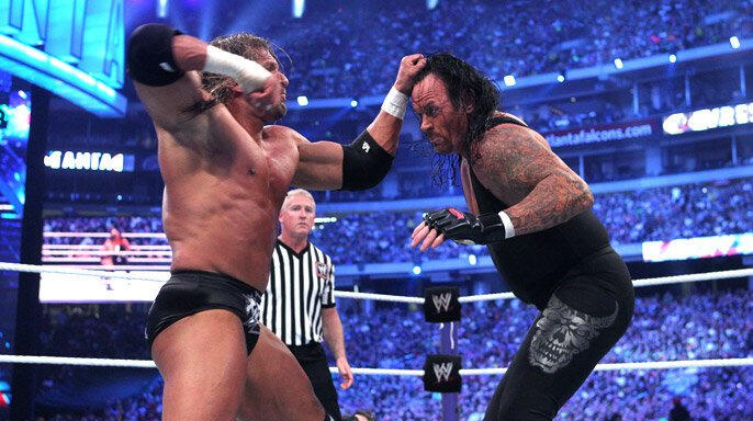 triple h vs undertaker
