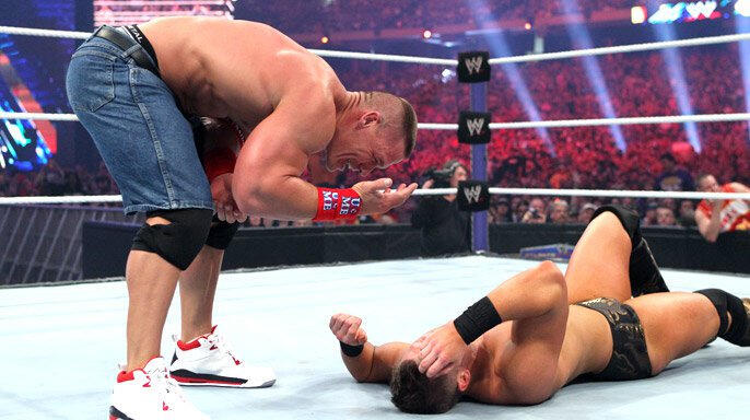 wrestlemania 27 john cena vs the miz