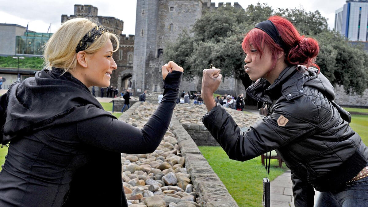 SmackDown Divas and Superstars sightseeing and signing in Cardiff, Wales:  photos | WWE