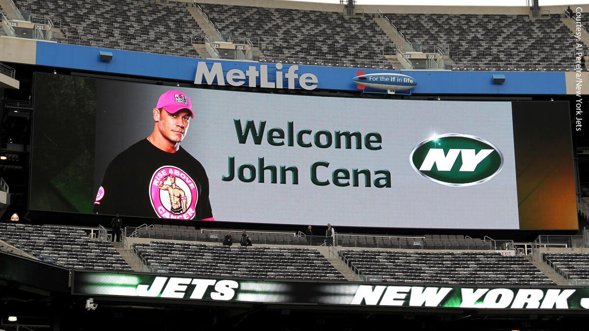 John Cena, a diehard Patriots fan, named Jets' honorary captain