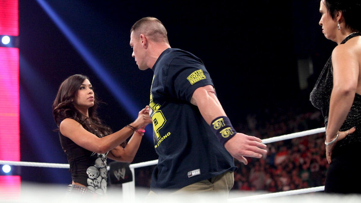 AJ and John Cena interrupt Vickie Guerrero: photos