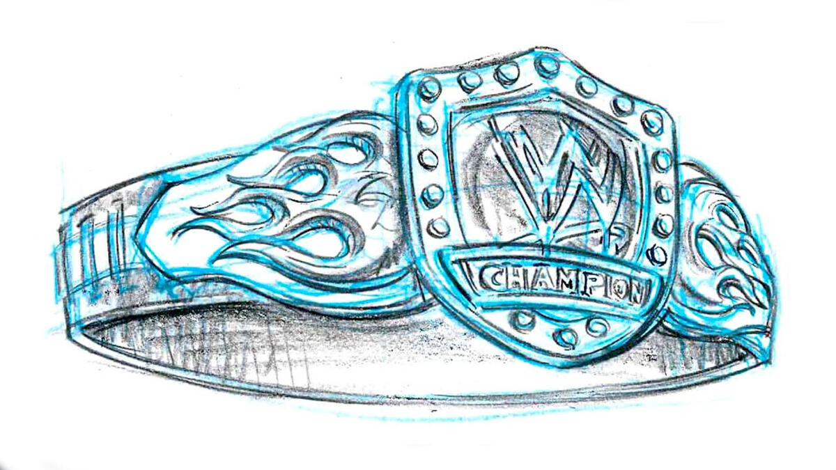 wwe belts drawing