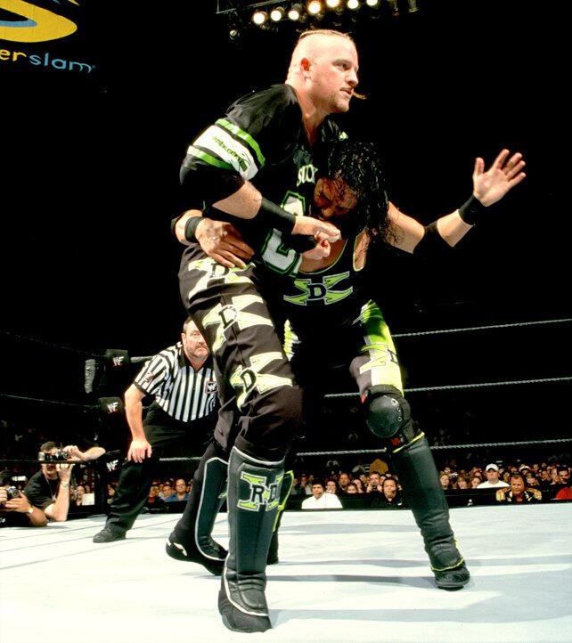 D-Generation X imploded, with Road Dogg facing X-Pac.