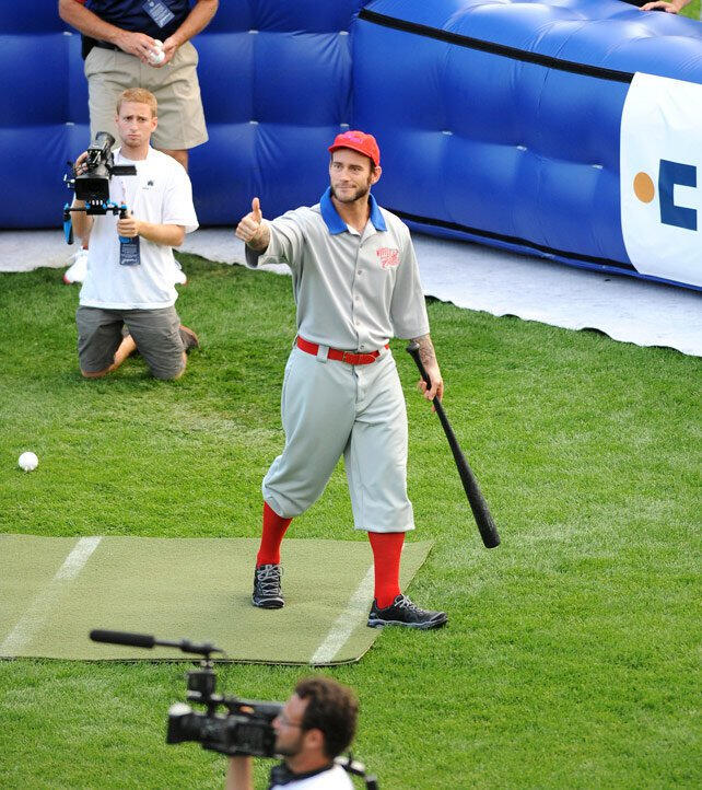 CM Punk at Kerry Wood's Strike Zone Celebrity Bowling Tournament: photos