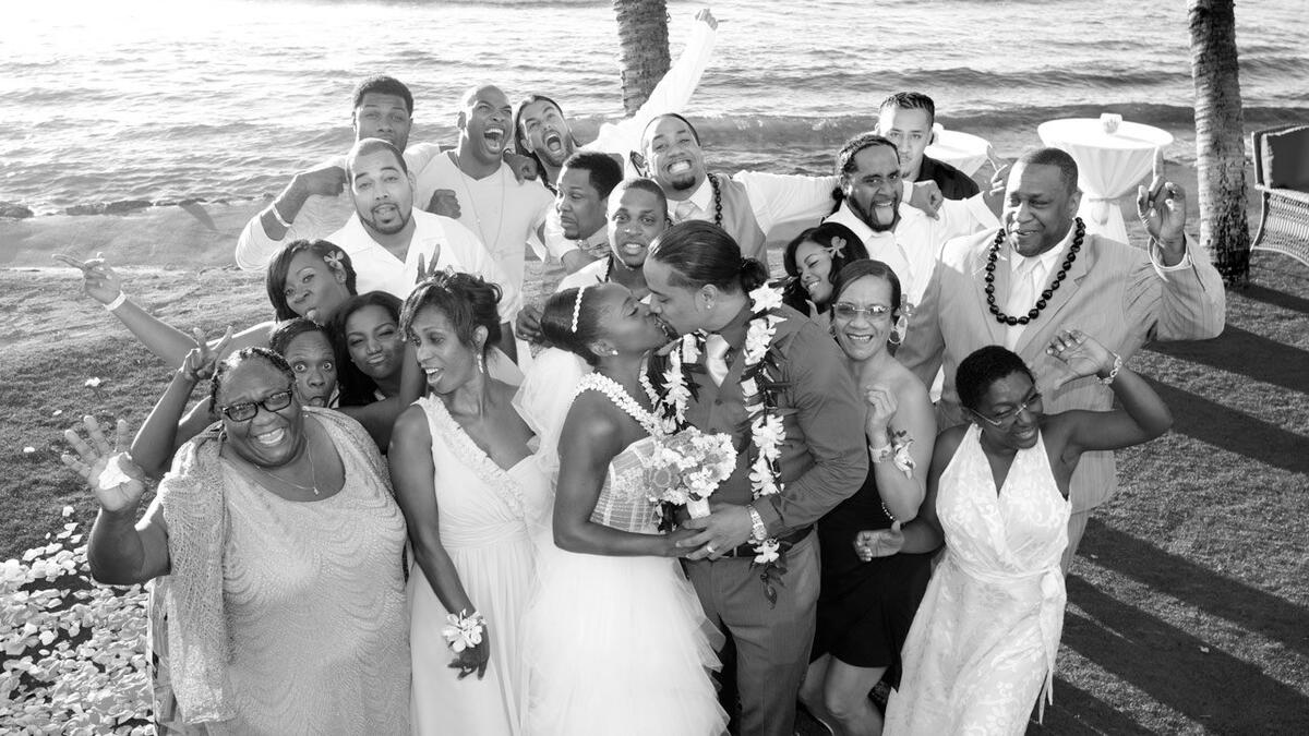 Naomi & Jimmy Uso's wedding: photos