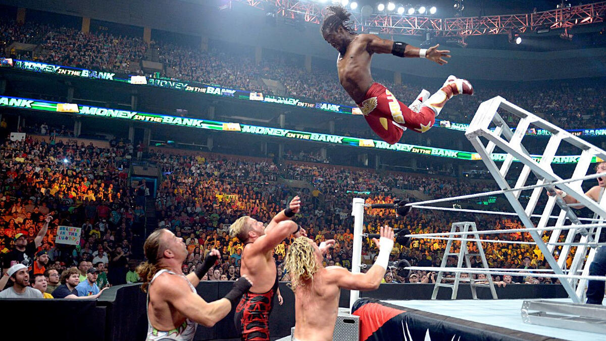 Money in the Bank Contract Ladder Match photos WWE