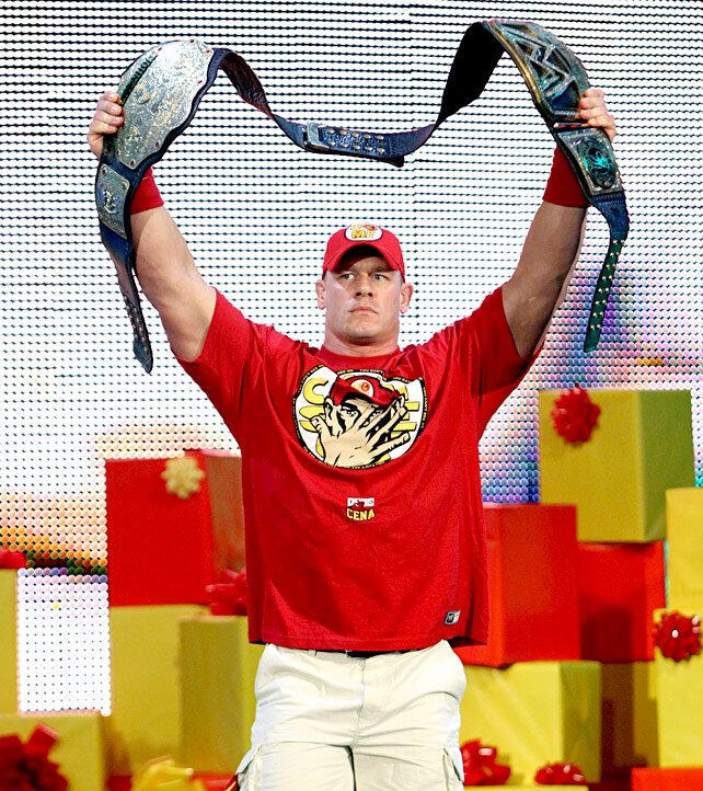 john cena red t shirt 2014