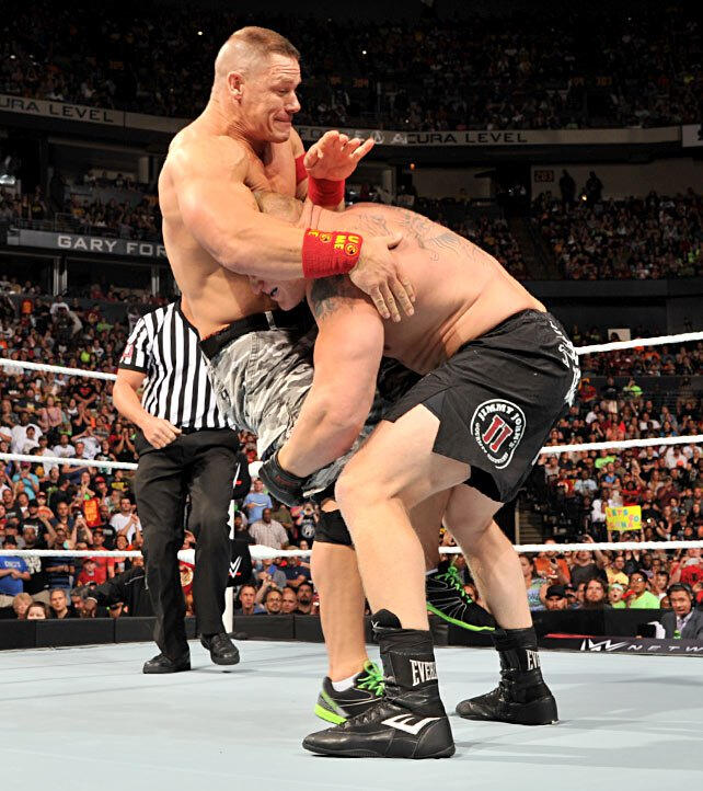 John Cena Vs Brock Lesnar Wwe World Heavyweight Championship Match Photos Wwe