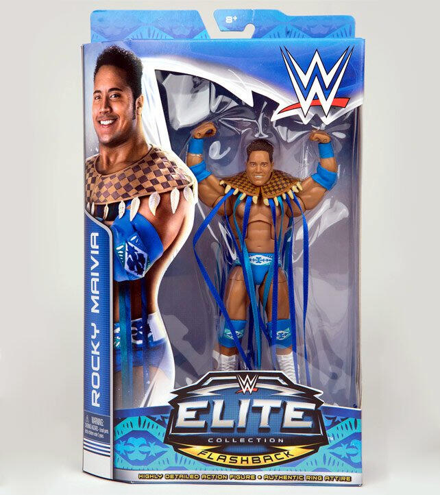 Target's exclusive Rocky Maivia Mattel Elite Flashback action