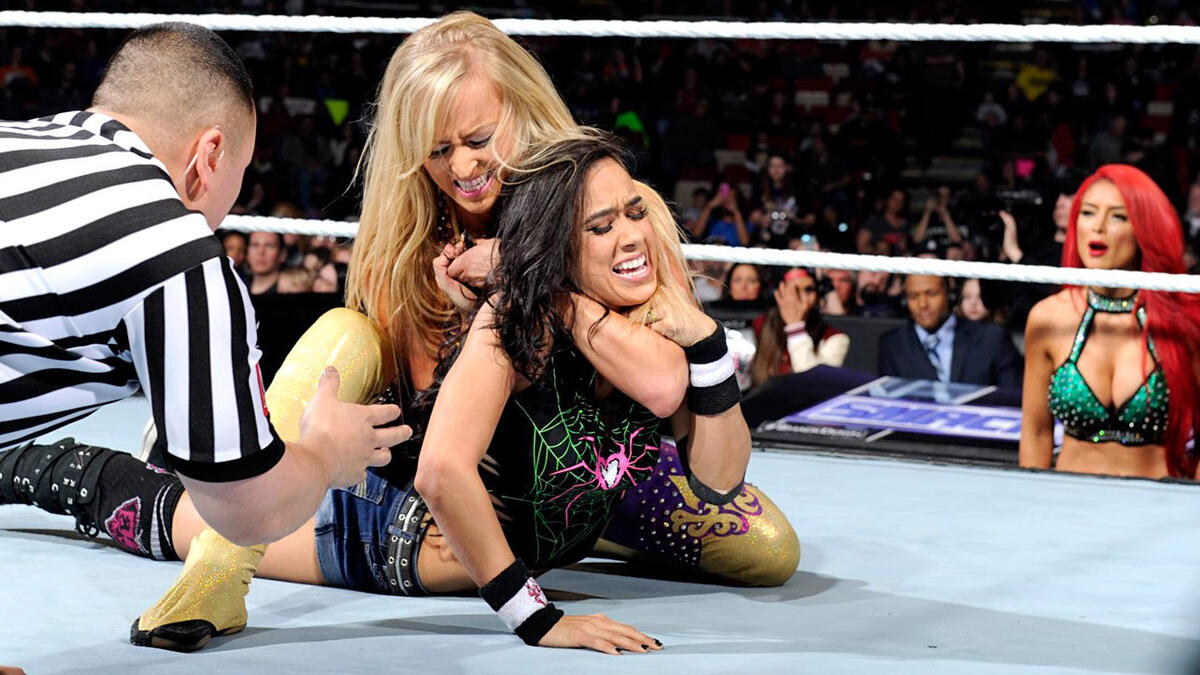 AJ Lee and Paige vs. Summer Rae and Cameron | WWE