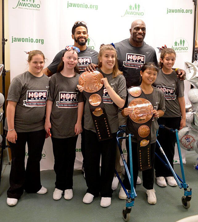 The Prime Time Players participate in Yankees HOPE Week: photos