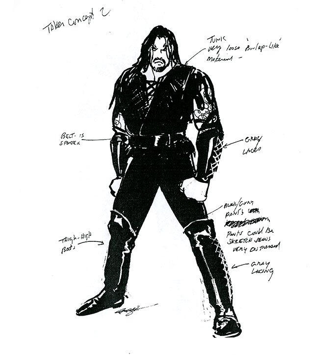 Rare Undertaker Sketches Photos Wwe