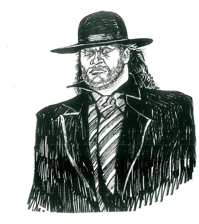 Life  Death Tattoos  Portrait sketch of The Undertaker The original was  signed at For The Love Of Wrestling Medium Prismacolor pencils on  coloured paper Craig Mackay Design Tattoos  Illustration 