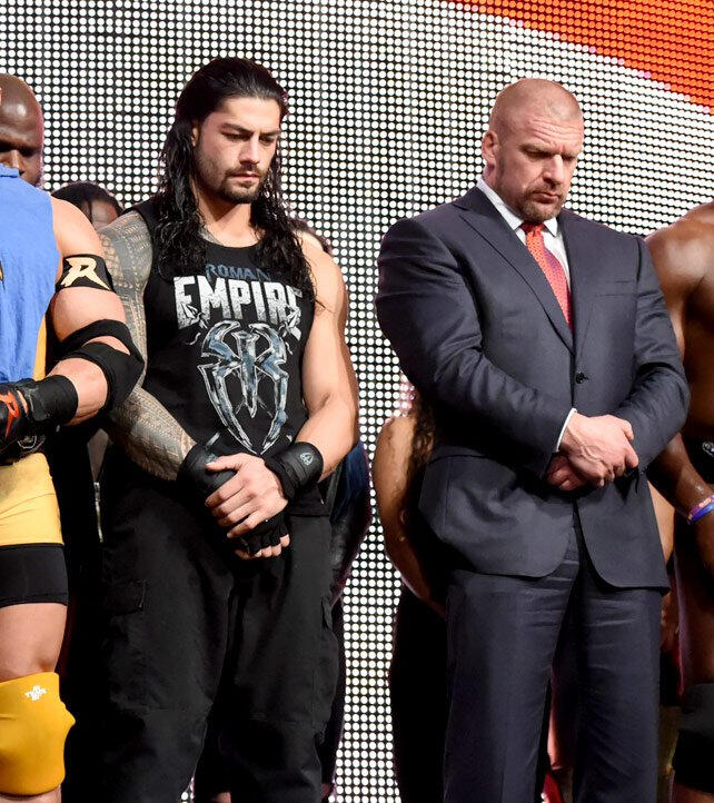 WWE honors the victims of the Paris terrorist attacks: photos | WWE