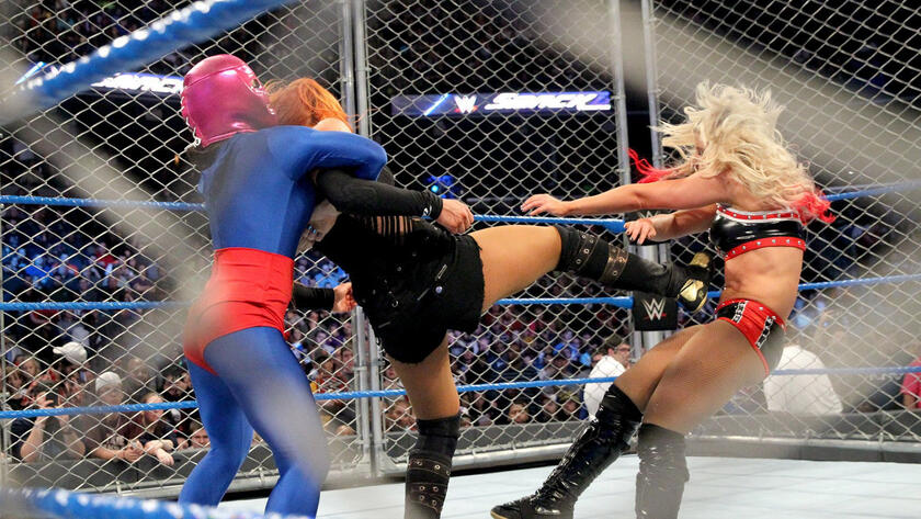 Becky Lynch vs Alexa Bliss  Steel Cage Match by SkyHighRollins on  DeviantArt