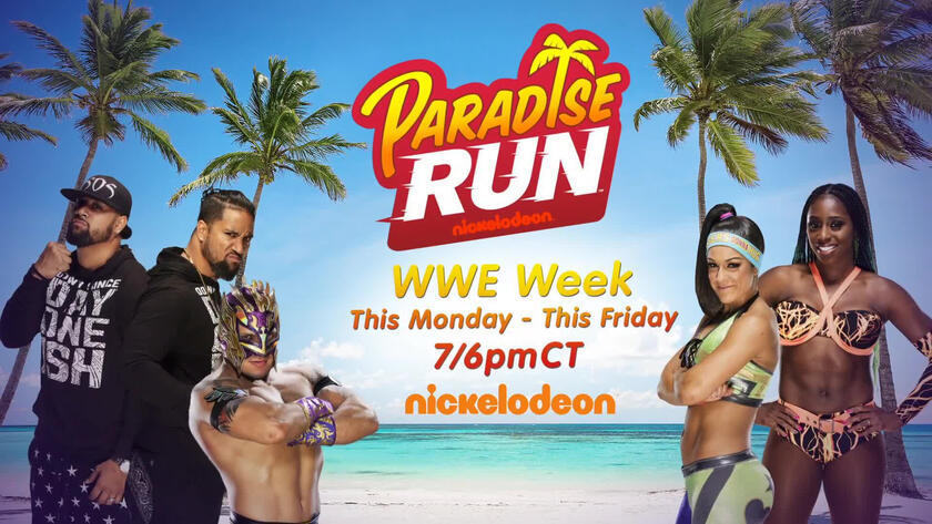 WWE Superstars appear on Nickelodeon's Paradise Run