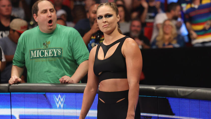 840px x 473px - Ronda Rousey crashes WWE Clash at the Castle Contract Signing: SmackDown,  Aug. 12, 2022 | WWE