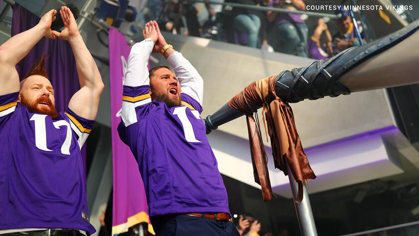 Sounding the Gjallarhorn has been a powerful Vikings pregame tradition  since 2007