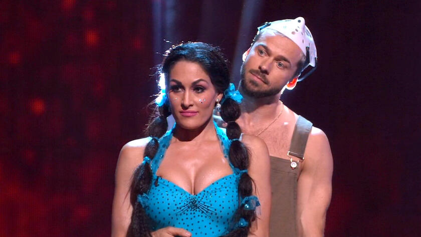 Nikki Bella prepares for Disney night on DWTS in LA