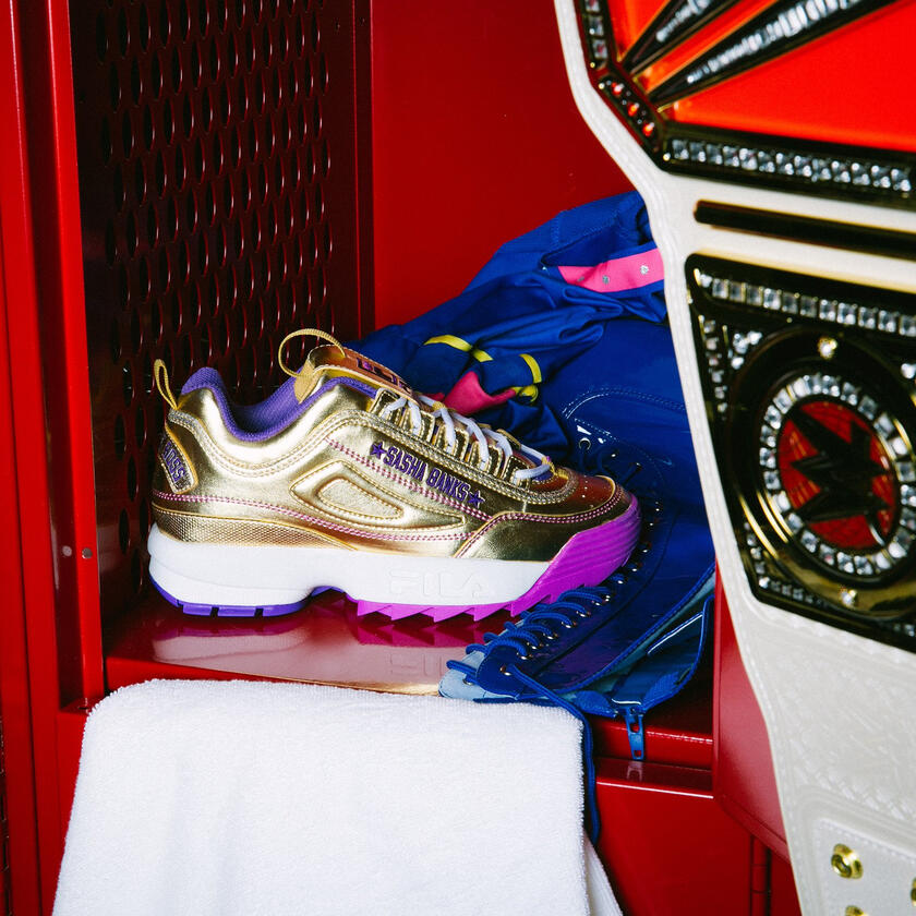 WWE x FILA unveil custom Sasha Banks 