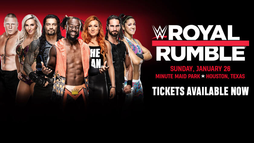 Arriving at the 2020 WWE Royal Rumble at Minute Maid Park! Check