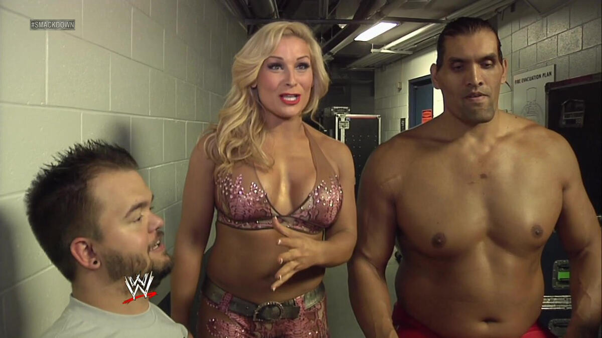 1200px x 675px - The Great Khali, Hornswoggle and Natalya celebrate together: WWE App  Exclusive | WWE