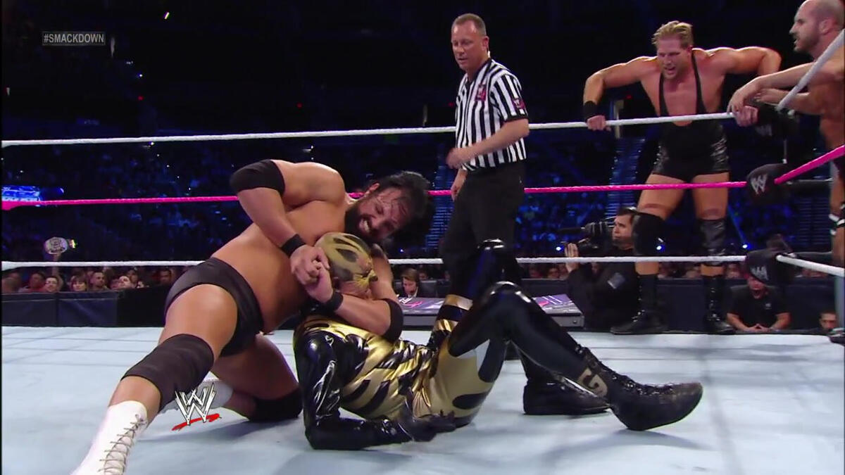 John Cena, Cody Rhodes & Goldust vs. Damien Sandow & The Real Americans ...