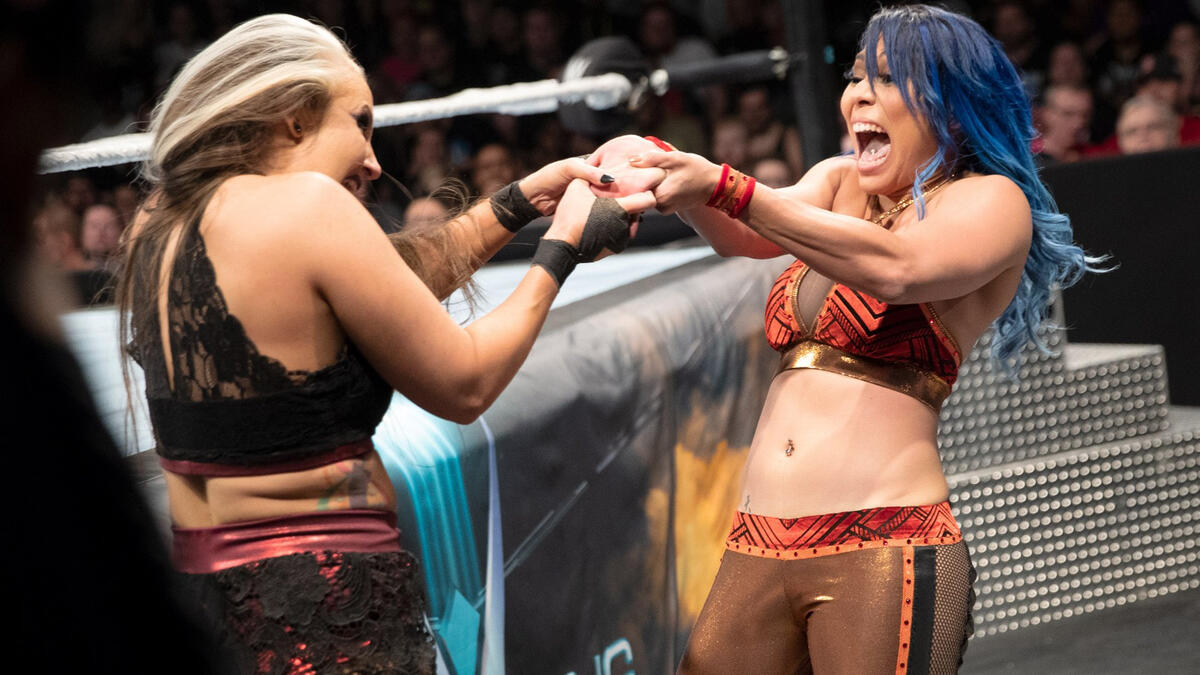 Watch video highlights of Mia Yim vs. Allysin Kay, Kaitlyn vs. Kavita Devi,...